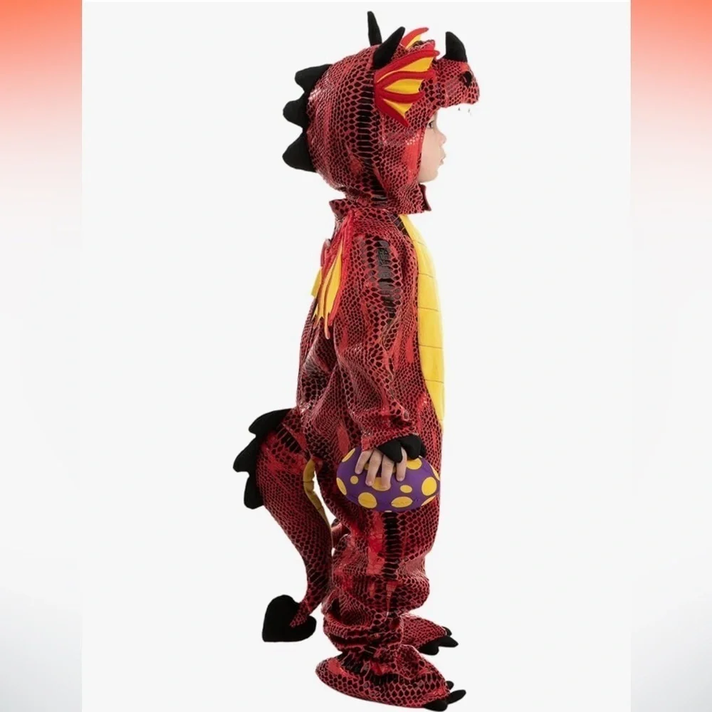 NWT Red Dragon Costume with Egg  6-12 months Halloween Dress Up Party